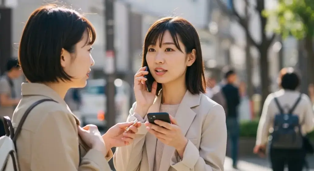 女性　スマホ