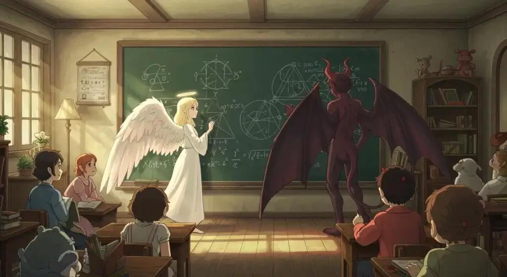 天使　悪魔　授業　説明