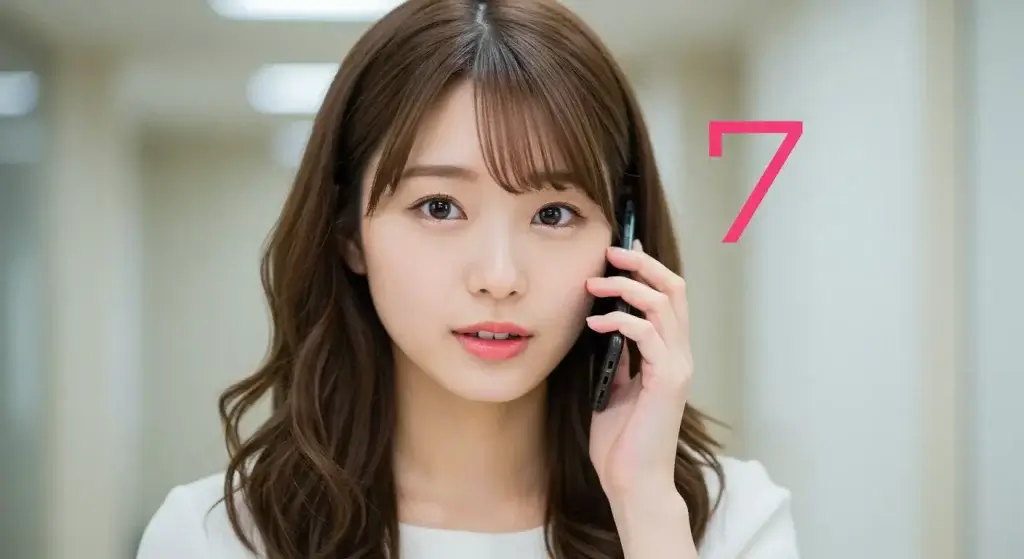 女性　スマホ　７