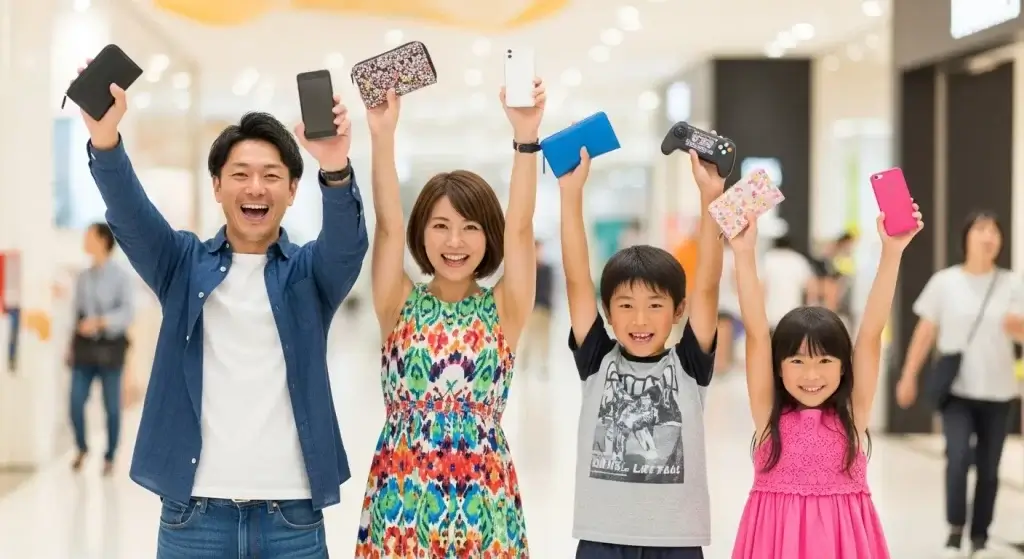 家族 夫婦 子供 スマホ 財布