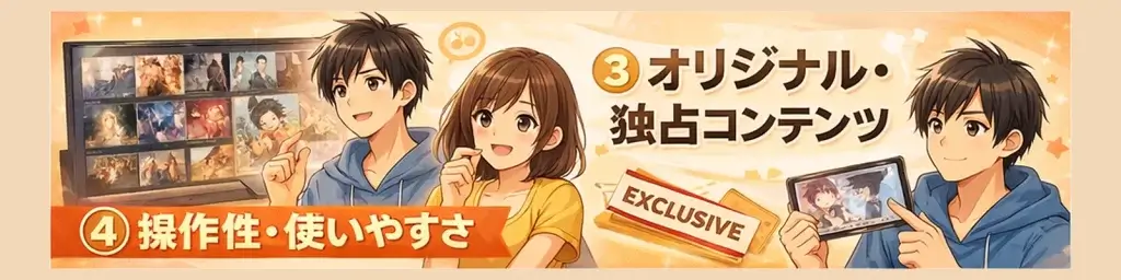 U-NEXT　AmazonPrimeVideo