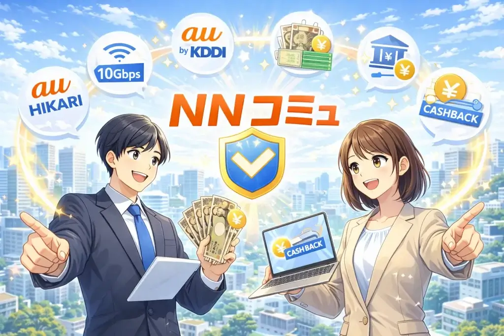 NNコミュニケーション　auひかり　キャッシュバック