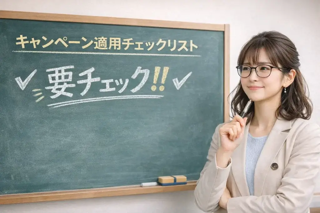 キャンペーン　チェック