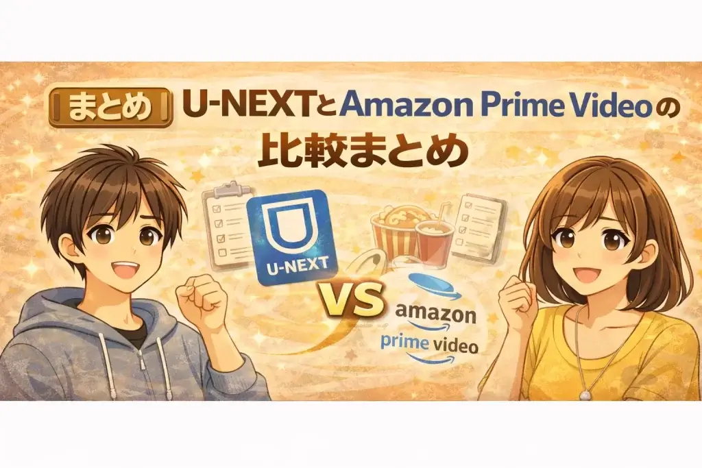 U-NEXT　AmazonPrimeVideo